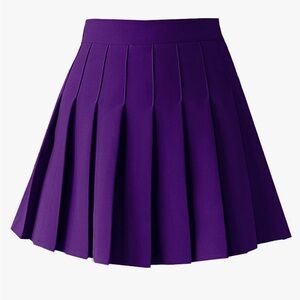 high-waisted pleated tennis skirt